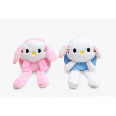 Işıklı Peluş Oynar Kulaklı My Melody ve Cinnamoroll Sırt Çantası 