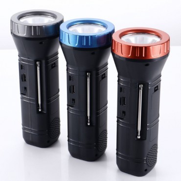 Güneş Enerjili Bluetooth Radyo Özellikli Kamp El Feneri 