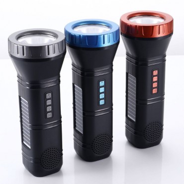 Güneş Enerjili Bluetooth Radyo Özellikli Kamp El Feneri 