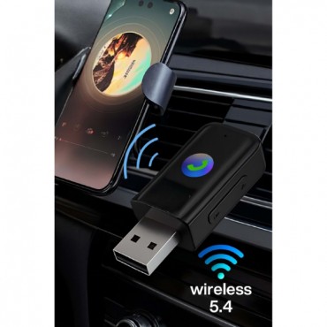  2'si 1 Arada Bluetooth Receiver USB-Aux Kablo Ses Kontrol Ekran