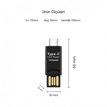 USB To Type-C Kart Okuyucu