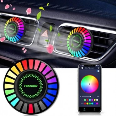 Araç İçi Koku Hazneli RGB Sese Duyarlı LED Işık 
