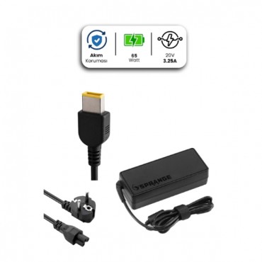 20V 3.25A USB Pin 65 Watt For LENOVO Laptop Adaptör