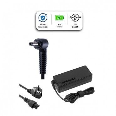 19V 3.42A 3.0 * 1.1mm 65W ACER İçin Laptop Adaptör