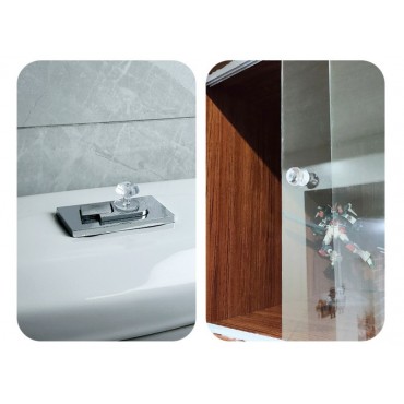 4 Adet Kristal Tasarımlı Çok Amaçlı Yapışkanlı Tutacak Buton 