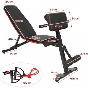 Katlanabilir Ayarlanabilir Mekik Ve Ağırlık Sehpası 