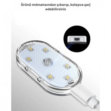 Dokunmatik Mini 6 LED RGB Işık 