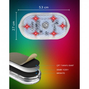 Dokunmatik Mini 6 LED RGB Işık 