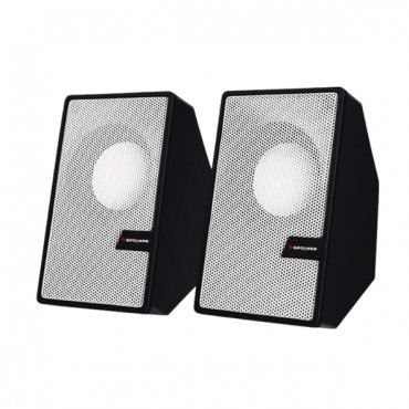 Beyaz USB 2.0 + 3.5mm USB Hoparlör 