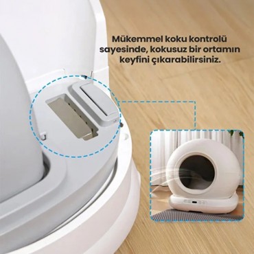 HD Kameralı Akıllı Kedi Tuvaleti 