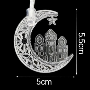 Hilal Tasarımlı Ramazan Süslemesi 20 LED USB Aydınlatma 