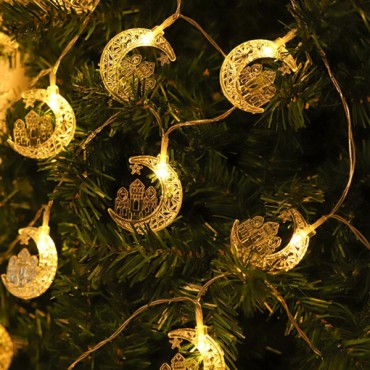 Hilal Tasarımlı Ramazan Süslemesi 20 LED USB Aydınlatma 