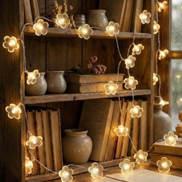 Çiçek Tasarımlı 20 LED USB Aydınlatma 