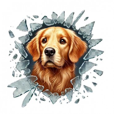 Fulcar Köpek Tasarımlı Araç Stickerı