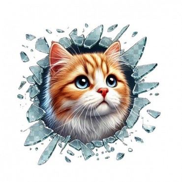 Fulcar Kedi Tasarımlı Araç Stickerı