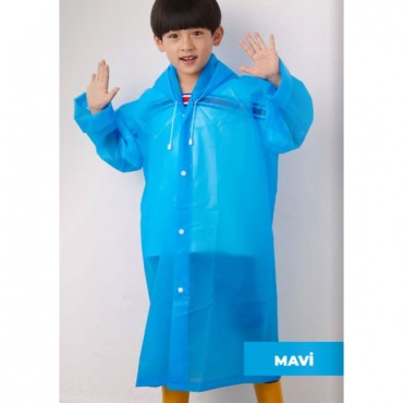 Kapüşonlu Çocuk Yağmurluk 