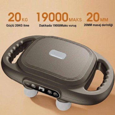 8 Başlıklı Şarjlı Isıtmalı Masaj Aleti 