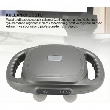 8 Başlıklı Şarjlı Isıtmalı Masaj Aleti 