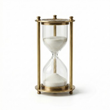 Dekoratif Cam Kum Saati 7x14 cm 