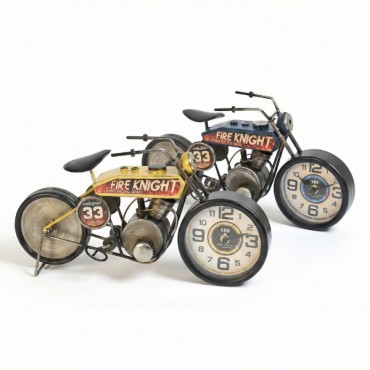 Yarış Motoru Tasarımlı Masaüstü Saat 