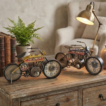 Yarış Motoru Tasarımlı Masaüstü Saat 