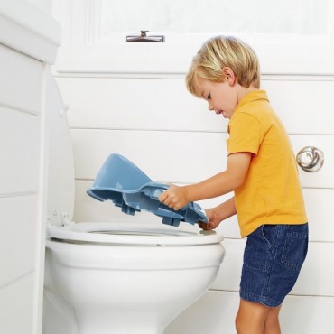 Mavi Kulplu Çocuk Klozet Adaptörü 