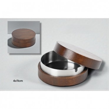 Kahverengi Bambu Kapaklı Küllük 