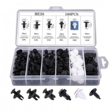 Çok Amaçlı Plastik Bağlantı Klipsi Seti 100 Parça 