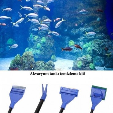 5'i 1 Arada Akvaryum Tankı Temizleme Seti