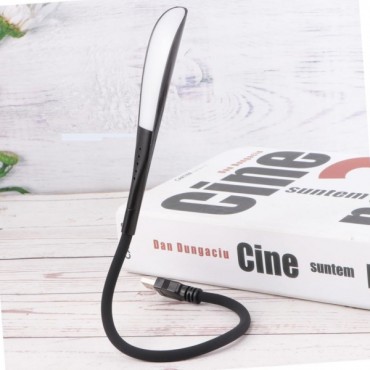Kompakt USB Siyah 14 Ledli 3 Kademeli Dokunmatik Okuma Lambası