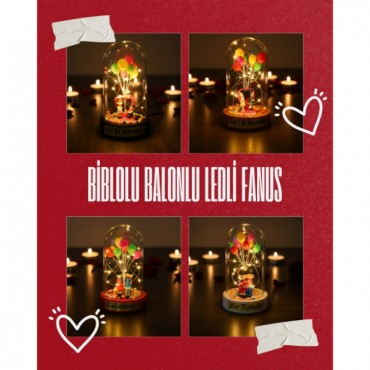 Biblolu Balonlu Ledli Fanus 