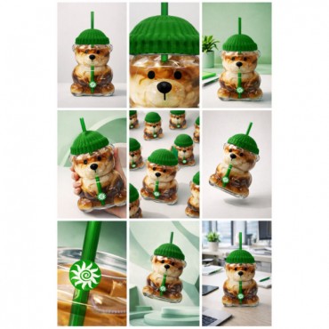 Bearista Plastik Soğuk İçecek Bardağı 