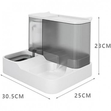 2'si 1 Arada Otomatik Kedi Mama ve Su Kabı 