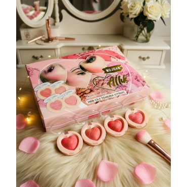 4'lü Kalp Allık Blush Seti