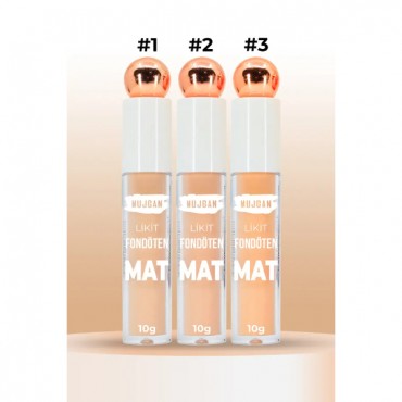3'lü Mat Bitişli Likit Fondöten Seti