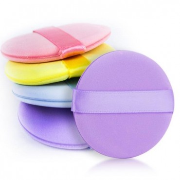 4'lü Tutmalı Pudra Makyaj Süngeri Puf Seti