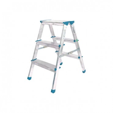 3+3 Çift Basamaklı Alüminyum Metal Merdiven