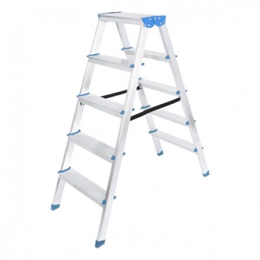5+5 Çift Basamaklı Alüminyum Metal Merdiven