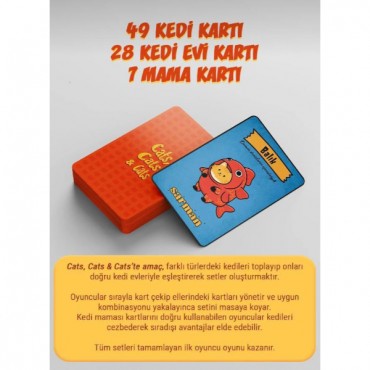 Cats, Cats and Cats Eğlenceli Kart Oyunu