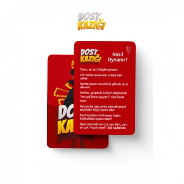 Dost Kazığı Eğlenceli Kart Oyunu