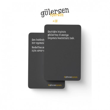 Gülersen İçersin +18 - Eğlenceli Kart Oyunu