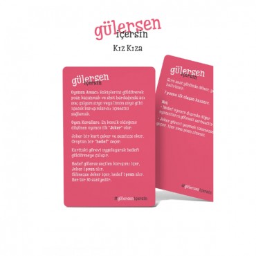 Gülersen İçersin Kız Kıza - Eğlenceli Kart Oyunu