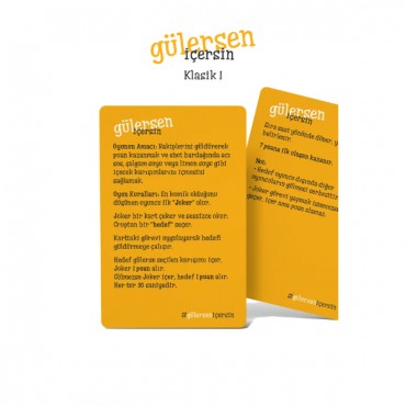 Gülersen İçersin Klasik 1 - Eğlenceli Kart Oyunu