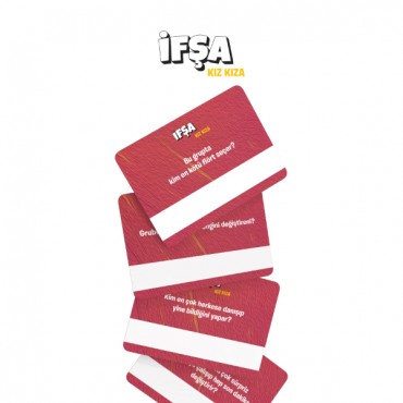 İfşa Kız Kıza Eğlenceli Kart Oyunu