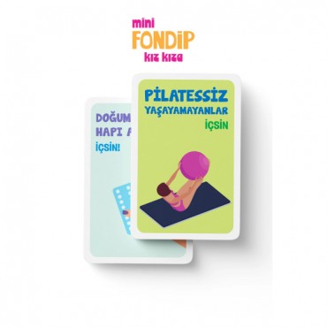 Mini Fondip Kız Kıza Eğlenceli Kart Oyunu