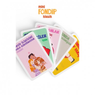 Mini Fondip Klasik Eğlenceli Kart Oyunu