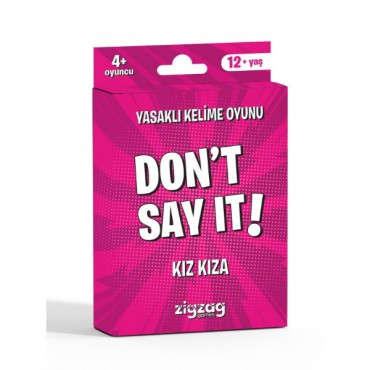 Yasaklı Kelime Oyunu Don't Say It! Kız Kıza - Eğlenceli Kart Oyunu