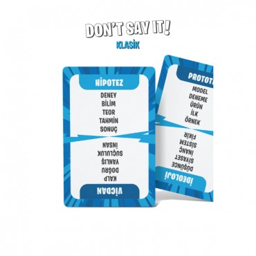 Yasaklı Kelime Oyunu Don't Say It! Klasik - Eğlenceli Kart Oyunu
