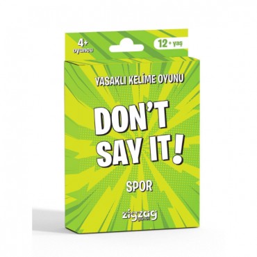 Yasaklı Kelime Oyunu Don't Say It! Spor - Eğlenceli Kart Oyunu