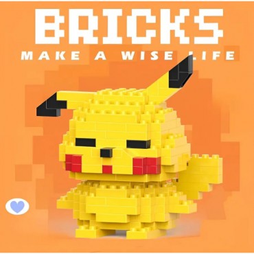 Bricks Pikachu Mini Lego Figürü 